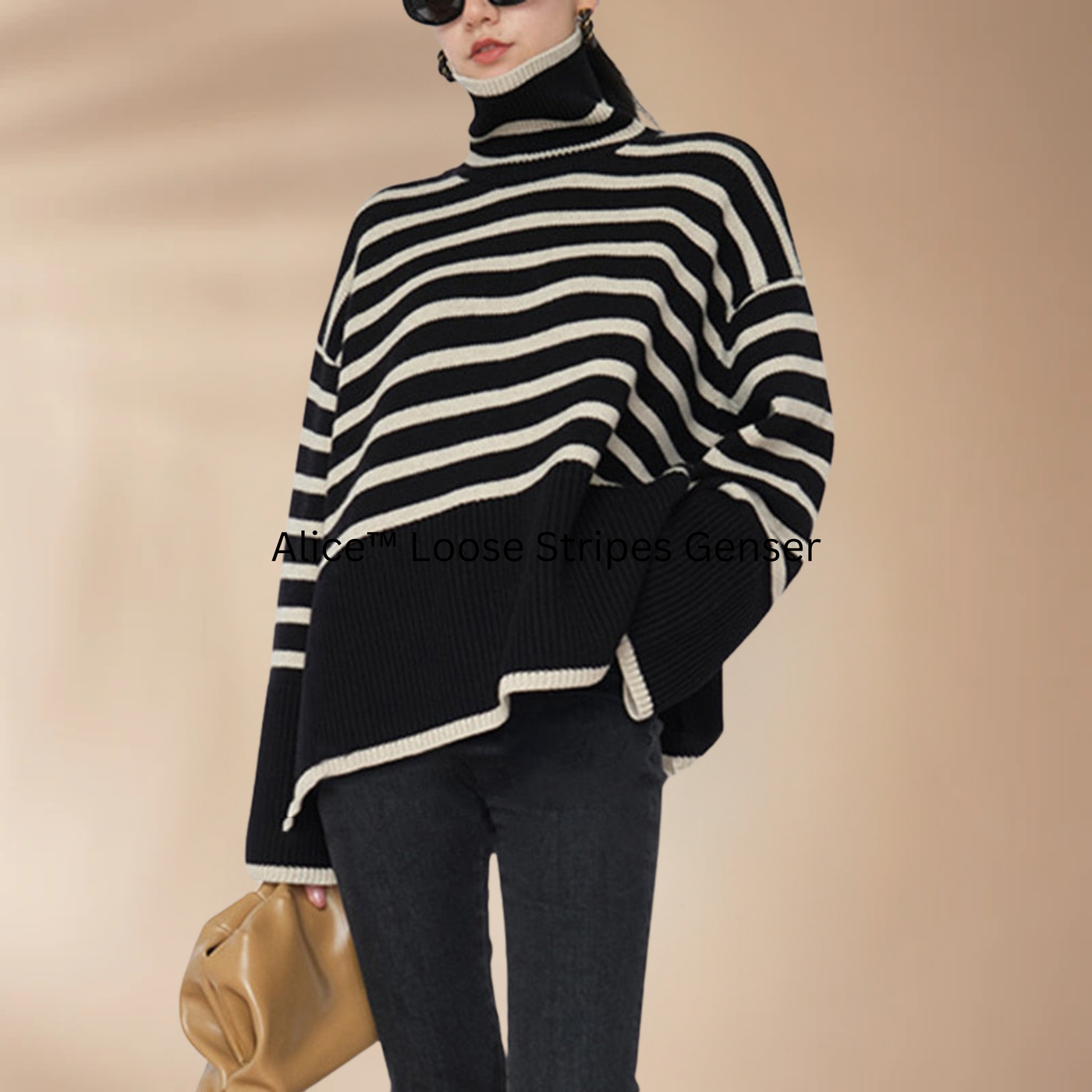 Alice - Loose Stripes Genser for Kvinner™