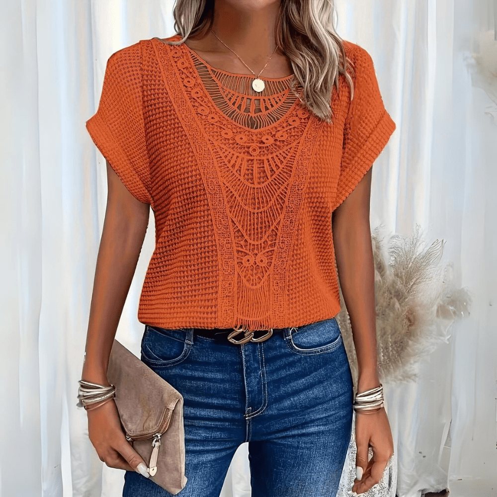 Karin | Elegant bluse i Ibiza-stil™