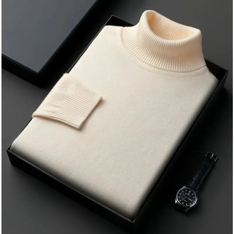 Timo - Klassisk Turtleneck Genser For Menn™