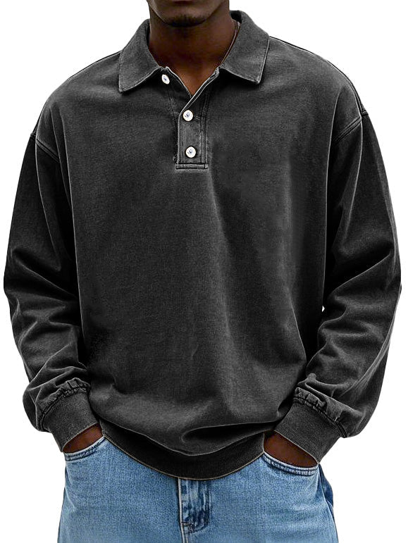 Matteo | Avslappet Langermet Polo for Herre™