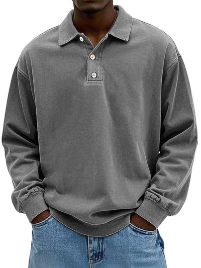 Matteo | Avslappet Langermet Polo for Herre™