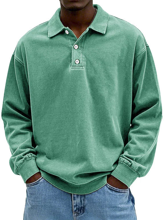 Matteo | Avslappet Langermet Polo for Herre™