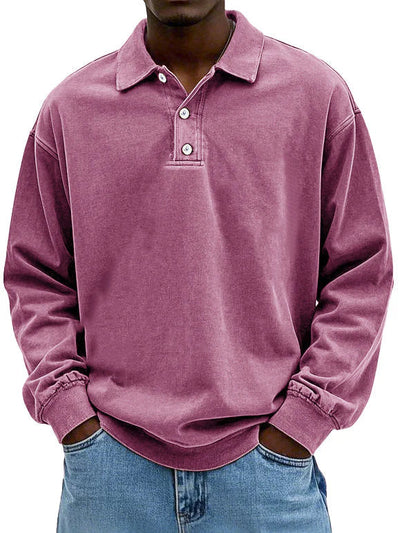 Matteo | Avslappet Langermet Polo for Herre™