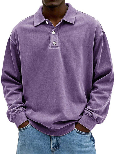 Matteo | Avslappet Langermet Polo for Herre™