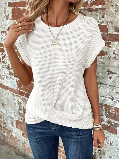 👉 Ellis | Elegant bluse med rund hals™