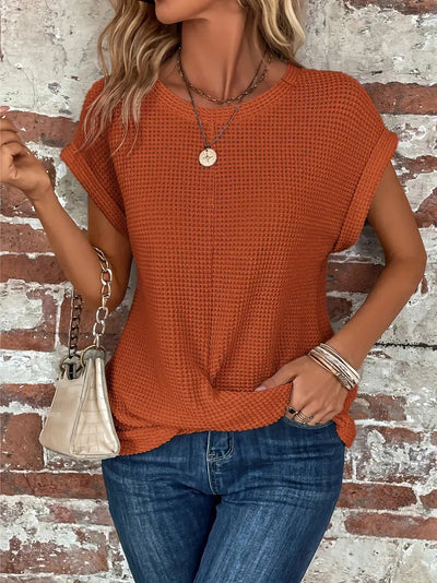 👉 Ellis | Elegant bluse med rund hals™