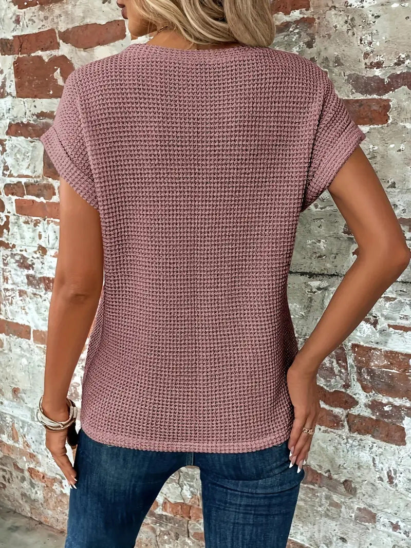 👉 Ellis | Elegant bluse med rund hals™