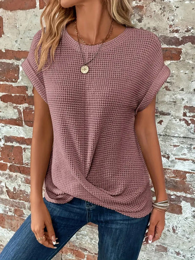 👉 Ellis | Elegant bluse med rund hals™