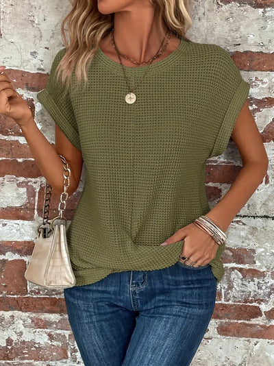 👉 Ellis | Elegant bluse med rund hals™