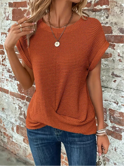 👉 Ellis | Elegant bluse med rund hals™